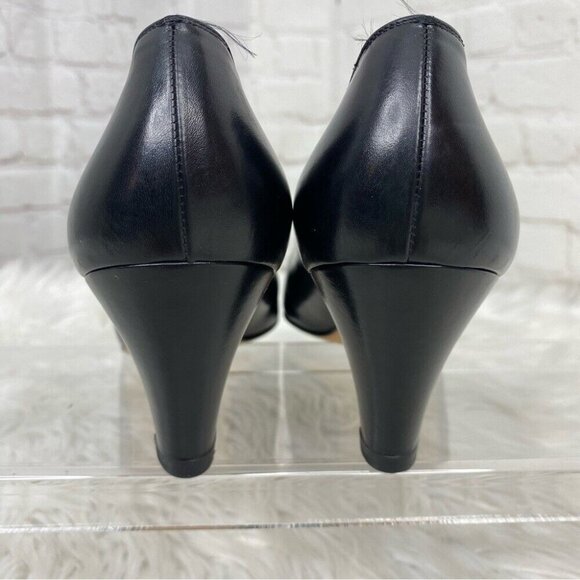 Salvatore Ferragamo Women’s Minimalist Color-Block Designer Leather Pump US 6.5B - Picture 9 of 15